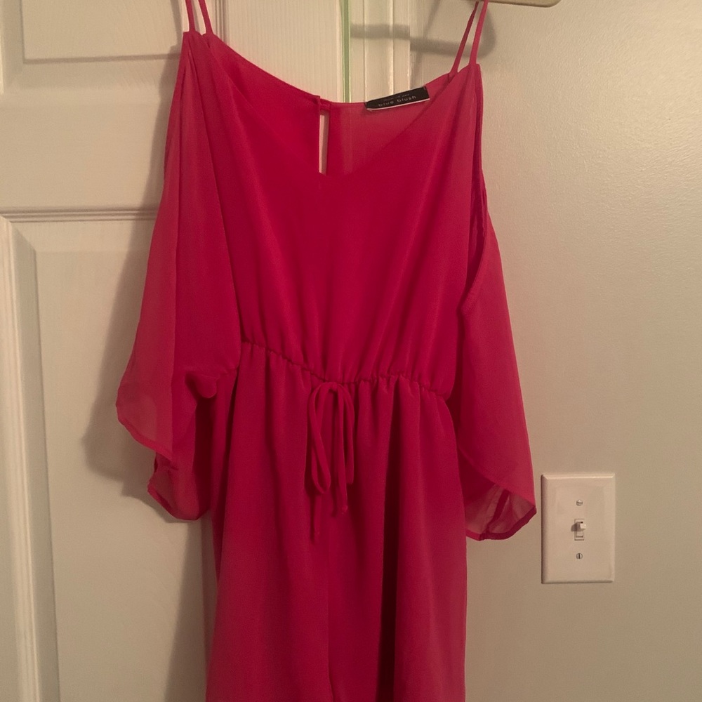 Hot pink romper